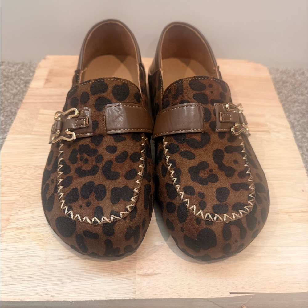 Leopard Print Loafers Size 9.5